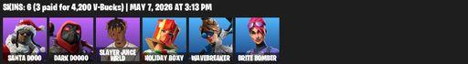 [PC/PSN/XBOX] | 6 skins | Santa Dogg | Dark Doggo | Slayer Juice WRLD | Holiday Boxy | Wavebreaker | Brite Bomber | Frosted Frets | Full Access