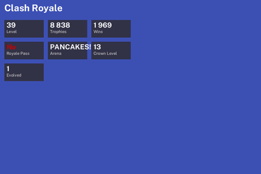 [KT13] | Level 39 | 8838 Trophies | PANCAKES! | 1969 Wins | 1 Evol. | BS Lv.117 | Full Access