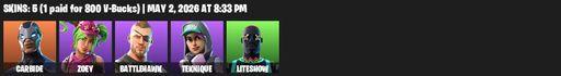 [PC/PSN/XBOX] | 5 skins | Carbide | Zoey | Battlehawk | Teknique | Liteshow | Gale Force | Lollipopper | Positron | Outlaw's Whipknives | Full Access