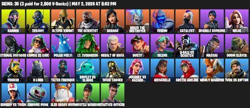 [PC/XBOX] | 35 skins | Xander | Trilogy | Ultima Knight | The Scientist | Sorana | Renzo the Destroyer | Fusion | Catalyst | Sparkle Supreme | Wilde | Full Access