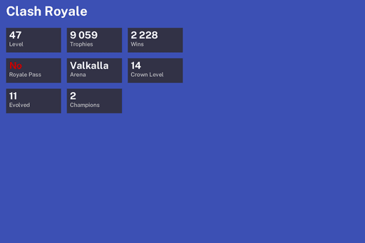[KT14] | Level 47 | 9059 Trophies | Valkalla | 2228 Wins | 11 Evol. | 2 Champ. | BS Lv.23 | CoC TH11 | Full Access