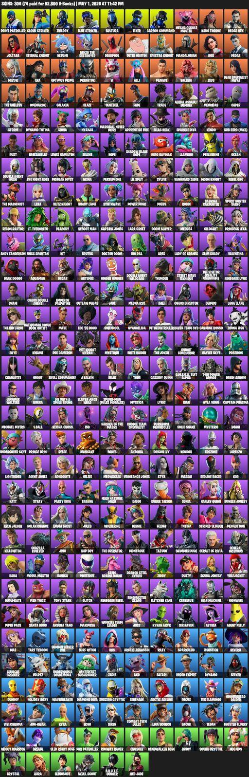 [PC/XBOX] | 306 skins | Lara Croft | Point Patroller | Cloud Striker | Trilogy | Blue Striker | Sultura | Fixer | Carbon Commando | Full Access