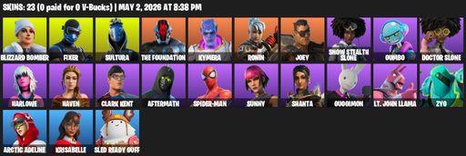 [PC/XBOX] | 23 skins | Blizzard Bomber | Fixer | Sultura | The Foundation | Kymera | Ronin | Joey | Snow Stealth Slone | Gumbo | Doctor Slone | Full Access