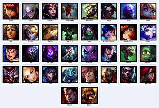 EUW | Unranked | Handmade | Level 34 | 14 Skins | 34 Champions | Full Access
