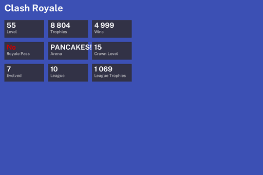 [KT15] | Level 55 | 8804 Trophies | PANCAKES! | 4999 Wins | 7 Evol. | BS Lv.194 | CoC TH12 | Full Access