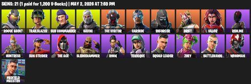 [PC/XBOX] | 21 skins | Mako | Rogue Agent | Trailblazer | Sub Commander | Havoc | The Visitor | Carbide | Enforcer | Drift | Valor | Redline | Full Access