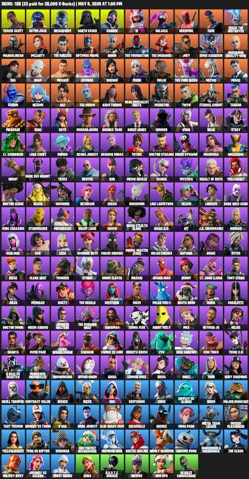 [PC/PSN] | 188 skins | Travis Scott | Lara Croft | Astro Jack | Breakpoint | Darth Vader | Xander | Vi | Galaxia | Deadpool | Fade | Full Access