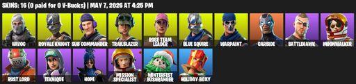 [PC/PSN/XBOX] | 16 skins | Take The L | OG STW | Royale Knight | Blue Squire | Havoc | Sub Commander | Trailblazer | Rose Team Leader | Warpaint | Full Access
