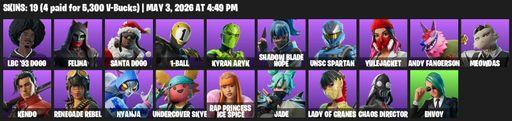 [PC/PSN/XBOX] | 19 skins | LBC '93 Dogg | Felina | Santa Dogg | 1-Ball | Kyran Aryk | Shadow Blade Hope | UNSC Spartan | Yulejacket | Andy Fangerson | Full Access
