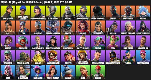 [PC/PSN/XBOX] | 47 skins | Take The L | The Reaper | Elite Agent | Omega | Lara Croft | Blue Team Leader | Sub Commander | Havoc | Rogue Agent | Full Access