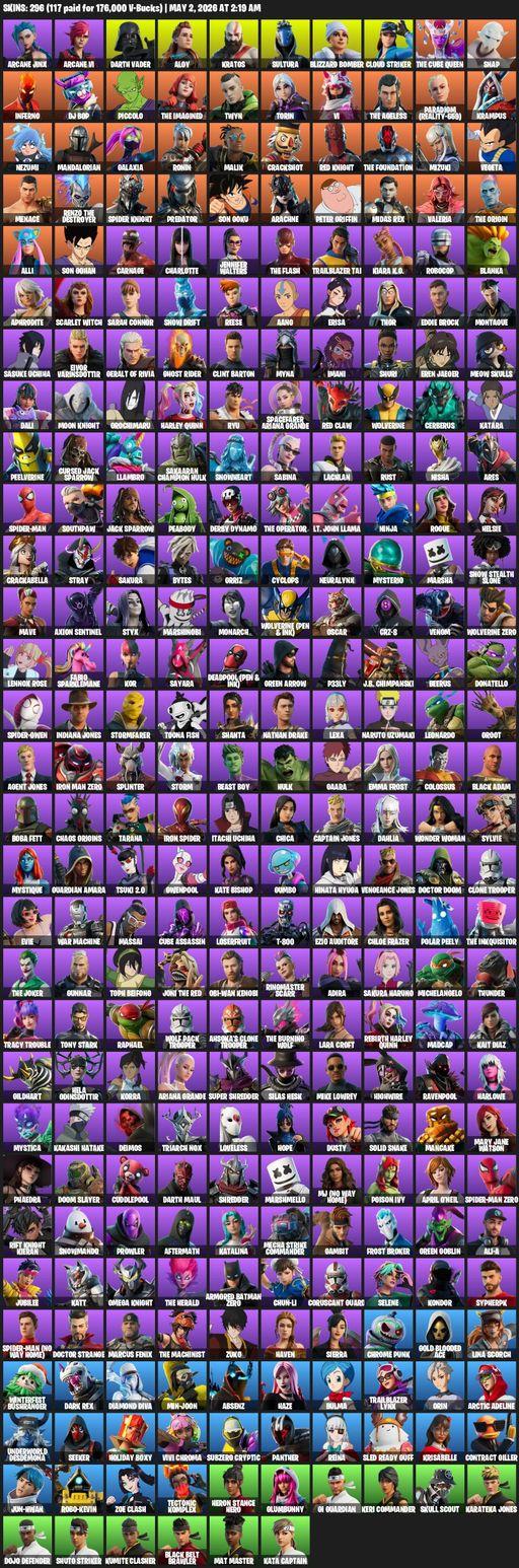 [PC/PSN/XBOX] | 296 skins | Leviathan Axe | Lara Croft | Arcane Jinx | Arcane Vi | Darth Vader | Aloy | Kratos | Sultura | Blizzard Bomber | Full Access
