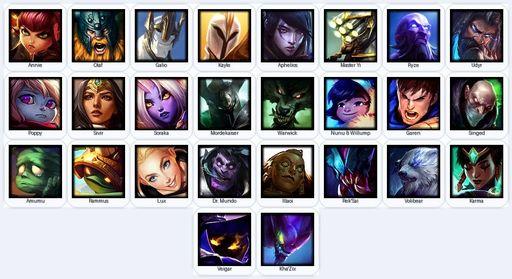 EUW | Unranked | Handmade | Level 22 | 5 Skins | 30 Champions | Full Access