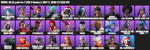 [PC/PSN] | 29 skins | Neko Hatsune Miku | Sparkle Diva | Explorer Emilie | Jade | Santa Dogg | Skull Commander | Renegade Rebel | Knight Conqueror | Full Access