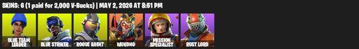 [PC/XBOX] | 6 skins | Blue Team Leader | Blue Striker | Rogue Agent | Wukong | Mission Specialist | Rust Lord | Blade of the Waning Moon | Sawtooth | Full Access