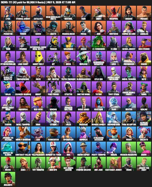 [PC/PSN] | 111 skins | Leviathan Axe | Lara Croft | Lynx | Eternal Knight | Catalyst | Gear Specialist Maya | Sentinel | Fade | Drift | Deadpool | Full Access