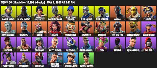 [PC/XBOX] | 36 skins | Floss | Black Knight | Sparkle Specialist | Royale Knight | Blue Squire | Omega | Rogue Agent | Blue Team Leader | Blue Striker | Full Access
