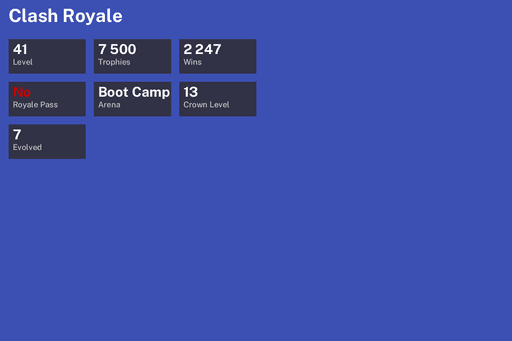 [KT13] | Level 41 | 7500 Trophies | Boot Camp | 2247 Wins | 7 Evol. | BS Lv.87 | Full Access