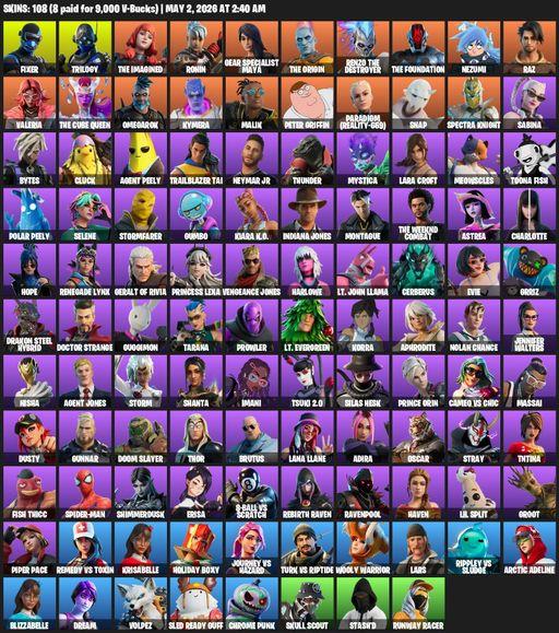 [PC/PSN/XBOX] | 108 skins | Lara Croft | Fixer | Trilogy | The Imagined | Ronin | Gear Specialist Maya | The Origin | Renzo the Destroyer | Full Access