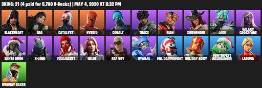 [PC/PSN/XBOX] | 21 skins | Blackheart | Era | Catalyst | Hybrid | Cobalt | Trace | Rian | Sidewinder | Jade | Galaxy Crossfade | Santa Dogg | X-Lord | Full Access