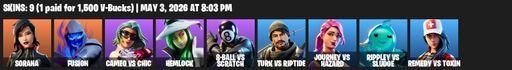 [PC/XBOX] | 9 skins | Sorana | Fusion | Cameo vs Chic | Hemlock | 8-Ball vs Scratch | Turk vs Riptide | Journey vs Hazard | Rippley vs Sludge | Full Access