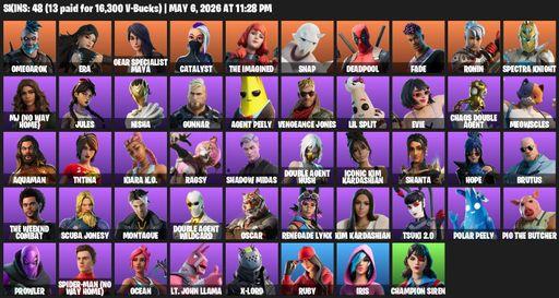 [PC/XBOX] | 48 skins | Omegarok | Era | Gear Specialist Maya | Catalyst | The Imagined | Snap | Deadpool | Fade | Ronin | Spectra Knight | Full Access