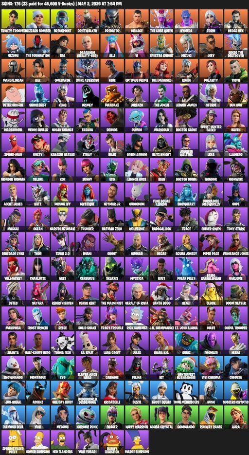 [PC/XBOX] | 176 skins | Lara Croft | Trinity Trooper | Blizzard Bomber | Breakpoint | Driftwalker | Predator | Menace | The Cube Queen | Kymera | Full Access