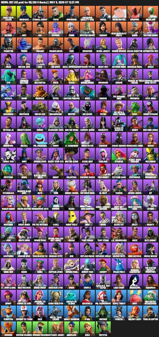 [PC/XBOX] | 207 skins | OG STW | Lara Croft | Rose Team Leader | Warpaint | Eternal Knight | Twyn | Omegarok | Paradigm (Reality-659) | Midas | Full Access