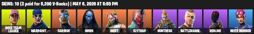 [PC/PSN] | 10 skins | OG STW | Rose Team Leader | Warpaint | Carbide | Omen | Drift | Flytrap | Huntress | Battlehawk | Redline | Brite Bomber | Full Access