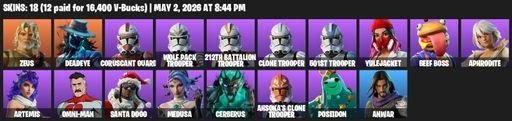[PC/PSN/XBOX] | 18 skins | Zeus | Deadeye | Coruscant Guard | Wolf Pack Trooper | 212th Battalion Trooper | Clone Trooper | 501st Trooper | Yulejacket | Full Access