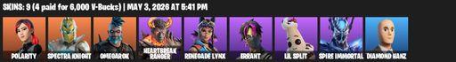 [PC/PSN/XBOX] | 9 skins | Polarity | Spectra Knight | Omegarok | Heartbreak Ranger | Renegade Lynx | Errant | Lil Split | Spire Immortal | Full Access