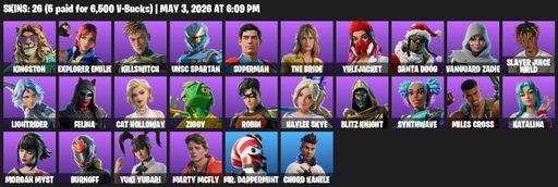[PC/PSN/XBOX] | 26 skins | Kingston | Explorer Emilie | Killswitch | UNSC Spartan | Superman | The Bride | Yulejacket | Santa Dogg | Vanguard Zadie | Full Access