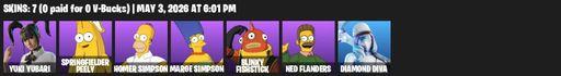 [PC/XBOX] | 7 skins | Yuki Yubari | Springfielder Peely | Homer Simpson | Marge Simpson | Blinky Fishstick | Ned Flanders | Diamond Diva | Full Access