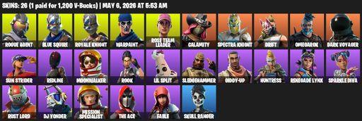 [PC/PSN] | 26 skins | Take The L | OG STW | Royale Knight | Blue Squire | Mako | Rogue Agent | Warpaint | Rose Team Leader | Calamity | Spectra Knight | Full Access