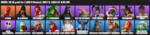 [PC/XBOX] | 20 skins | Hybrid | Blackheart | Yulejacket | Lt. Evergreen | Felina | Pig the Butcher | Yuki Yubari | Santa Dogg | Sidewinder | Full Access
