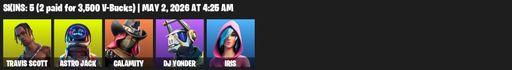 [PC/PSN/XBOX] | 5 skins | Travis Scott | Astro Jack | Calamity | DJ Yonder | Iris | Diamond Jack | Reckoning | Pop Axe | Frosty Globes | Full Access
