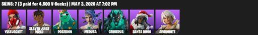 [PC/PSN/XBOX] | 7 skins | Yulejacket | Slayer Juice WRLD | Poseidon | Medusa | Cerberus | Santa Dogg | Aphrodite | Dogg Treat | 999 Knives | Full Access
