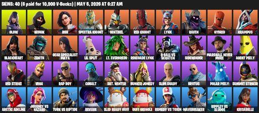 [PC/PSN] | 40 skins | IKONIK | Glow | Rox | Spectra Knight | Sentinel | Red Knight | Lynx | Raven | Hybrid | Krampus | Blackheart | Zenith | Full Access
