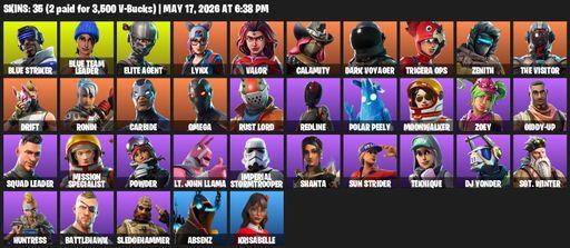 [PC/PSN/XBOX] | 35 skins | Take The L | Elite Agent | Omega | Mako | Blue Striker | Blue Team Leader | Lynx | Valor | Calamity | Dark Voyager | Full Access