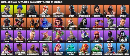 [PC/XBOX] | 40 skins | Omega | Rogue Agent | Blue Team Leader | Enforcer | Wild Card | Ragnarok | Spider Knight | Sorana | Oppressor | Carbide | Full Access