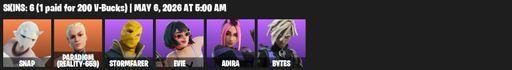 [PC/PSN/XBOX] | 6 skins | 800 V-bucks | Snap | Paradigm (Reality-659) | Stormfarer | Evie | Adira | Bytes | Dragon Rune Lance | The King's Oath | Full Access