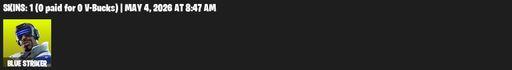 [PC/PSN/XBOX] | 1 skins | Blue Striker | Controller | Default Pickaxe | Full Access