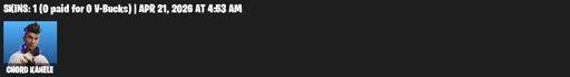[PC/PSN/XBOX] | 1 skins | Chord Kahele | O.M.E.G.A. Spear | Mercurial | Default Pickaxe | Full Access