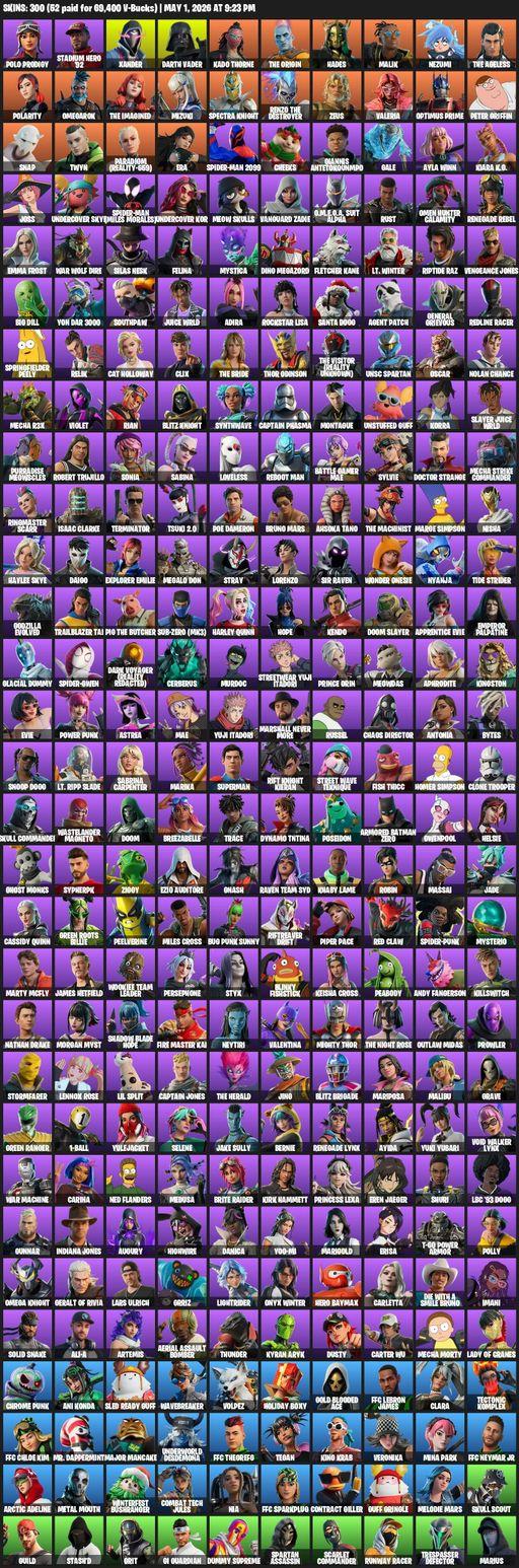[PC] | 300 skins | Polo Prodigy | Stadium Hero '92 | Xander | Darth Vader | Kado Thorne | The Origin | Hades | Malik | Nezumi | The Ageless | Polarity | Full Access