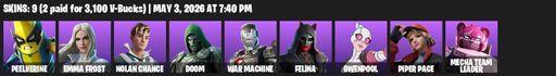 [PC/PSN/XBOX] | 9 skins | Peelverine | Emma Frost | Nolan Chance | Doom | War Machine | Felina | Gwenpool | Piper Pace | Mecha Team Leader | Full Access
