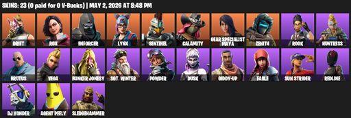 [PC/PSN/XBOX] | 23 skins | Drift | Rox | Enforcer | Lynx | Sentinel | Calamity | Gear Specialist Maya | Zenith | Rook | Huntress | Brutus | Vega | Full Access
