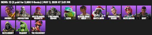 [PC/PSN/XBOX] | 13 skins | Marika | Megalo Don | Wastelander Magneto | T-60 Power Armor | Lizzik | Slayer Juice WRLD | Santa Dogg | Ringmaster Scarr | Full Access