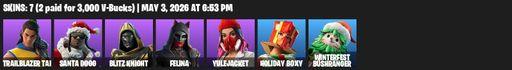 [PC/PSN/XBOX] | 7 skins | Trailblazer Tai | Santa Dogg | Blitz Knight | Felina | Yulejacket | Holiday Boxy | Winterfest Bushranger | Full Access