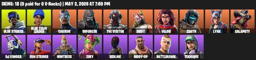 [PC/XBOX] | 18 skins | Mako | Blue Striker | Blue Team Leader | Carbide | Enforcer | The Visitor | Drift | Valor | Zenith | Lynx | Calamity | Full Access