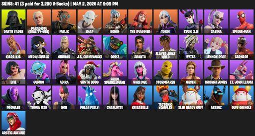 [PC/PSN] | 41 skins | Darth Vader | Paradigm (Reality-659) | Malik | Snap | Ronin | The Imagined | Torin | Tsuki 2.0 | Sabina | Spider-Man | Full Access