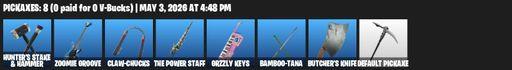 [PC/PSN/XBOX] | 1 skins | Pig the Butcher | Hunter's Stake & Hammer | Zoomie Groove | Claw-chucks | The Power Staff | Grzzly Keys | Bamboo-tana | Full Access